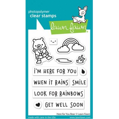 Lawn Fawn Clear Stamps - Here For You Bear